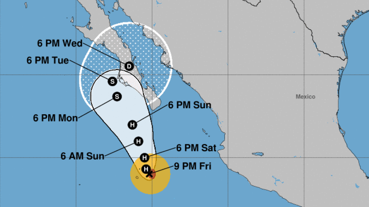 La tormenta tropical Norma se convierte en huracán y avanza hacia la