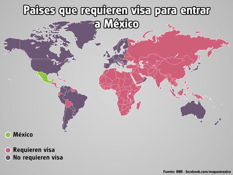 Países que requieren visa para entrar a México El Buen Tono