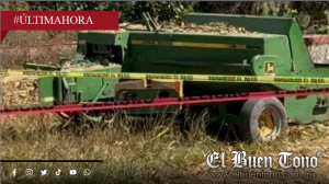 Joven de 21 años mu3re al ser jalado por empacadora en Tlaxcala