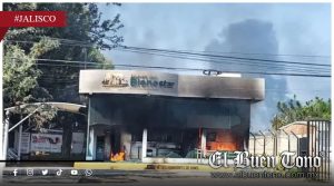 V¡olenc¡a en Jalisco deja daños en al menos 20 sucursales del Banco del Bienestar