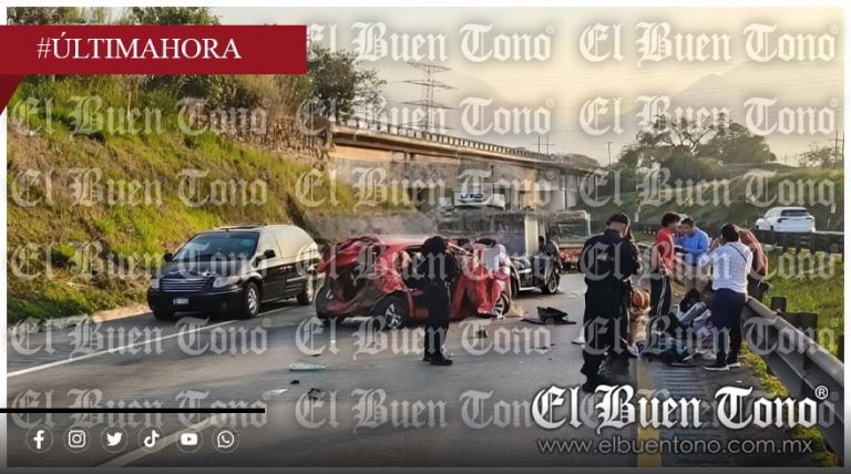 Cierre total en la autopista Orizaba–Córdoba tras accidente vehicular