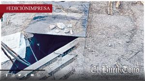 Riesgo público por alcantarilla; en colonia Madero, Tezonapa