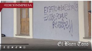 Falso feminismo vandaliza Palacio; invasoras del Patio de la Estrella