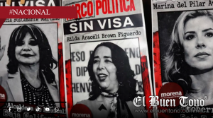 Exhiben con “tendedero” en Mexicali a políticos sin visa de EU