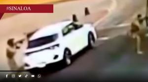 Enfrentamiento entre marinos y civiles armados en Culiacán queda captado en video