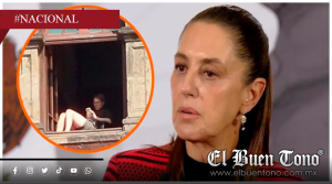 Mujer es captada tomando el sol en Palacio Nacional; Sheinbaum confirma veracidad del video