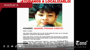 Adolescente desaparecido en Juchitán es hallado sin vida; Fiscalía investiga