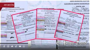 Entregan resultados de la elección de Agentes Municipales