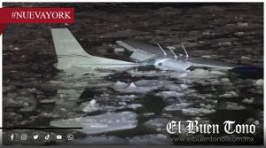 Avioneta se estrella en el río Hudson; piloto y alumno sobreviven