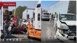 Carambola en la México-Querétaro deja 2 mvert0s y más de 15 lesionados