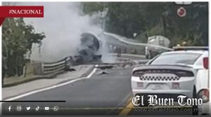 VIDEO|Trágico accidente e incendio en la México–Tuxpan colapsa la autopista B