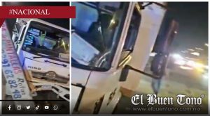 Tráiler se queda sin frenos y destruye cerrajería en la carretera Veracruz–Xalapa