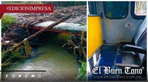 Peligro latente en transporte; viajan entre asientos desprendidos