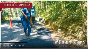‘Piccolo’ continúa con labor de bacheo; en Fortín Viejo y avenida 1