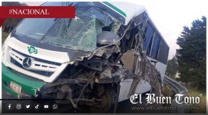 Fuerte accidente entre camión de volteo y autobús provoca caos vial en la carretera Perote–Xalapa