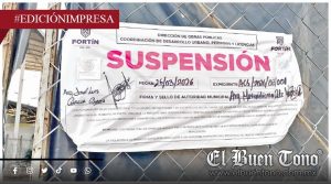Suspenden obra de tianguis ilegal; por irregularidades