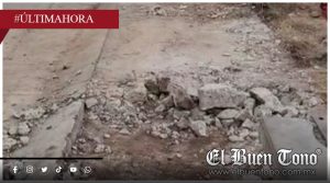 Construcción de tienda en la congregación de Peñuela en Amatlán daña banqueta y vecinos exigen reparación; dudan de permisos