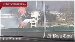 Incendio de pastizal; en la Puebla-Orizaba