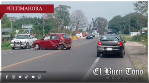 Impacta tráiler a automóvil y huye; Deja un lesionado en Amatlán
