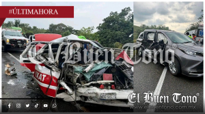 Fuerte choque en autopista Ocozocoautla–Las Choapas deja 7 lesionados