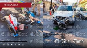 Choque entre camioneta y motocicleta desata movilización en Orizaba