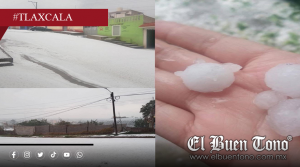 Granizada sorprende a Nanacamilpa en plena primavera y cubre el municipio de blanco