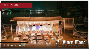 Aseguran casi una tonelada de coc4ína frente a Chiapas; Detienen a seis extranjeros