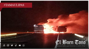 Bloqueos, quema de vehículos y ponchallantas desatan violεncia en Tamaulipas tras detención