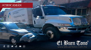 Choca camión de basura y le llueven criticas al Ayuntamiento de Chocamán