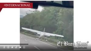 Aterrizaje de emergencia en autopista de Brasil sorprende por su precisión