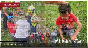 Menor resulta l3sionado tras caída en bicicleta en Río Blanco