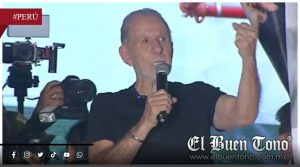 Ricardo Belmont cierra campaña en Perú copiando a AMLO y dice: ‘Abrazos, no balazos’