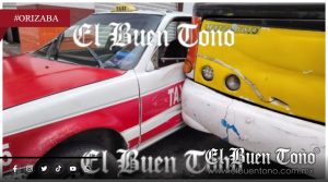 Persecución termina en choque múltiple en el centro de Orizaba