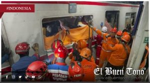 Choque de trenes deja 4 mvert0s y decenas de heridos en Indonesia