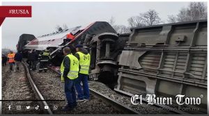 Descarrila tren en Rusia: 24 heridos, entre ellos 4 menores