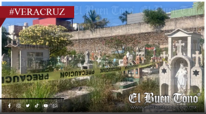 Hombre mu3r3 al interior del Panteón Jardín en Veracruz