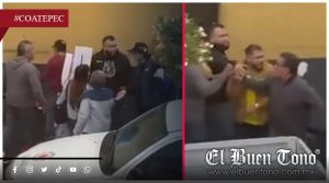 @greden a reporteros durante clausura en plaza comercial; hay robo y @men@zas