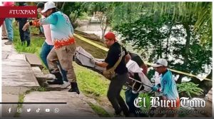 Localizan a una persona s¡n v¡da en el río Tuxpan; autoridades ya investigan