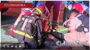 Motociclista resulta lesi0nado tras derrape en Córdoba; autoridades atienden el incidente