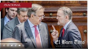 Momento tenso afuera de Palacio Nacional entre Marcelo Ebrard y enviado comercial de Estados Unidos