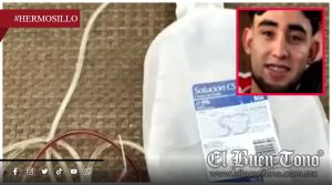 Mver3 joven tras aplicarse ‘suero vitaminado’ en Hermosillo: ‘Se puso amarillo’