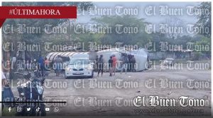 Volcadura de pipa con melaza genera movilización de emergencia en Cuitláhuac