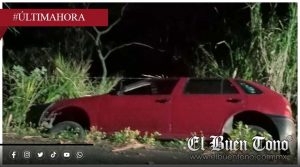 Se sale del camino y cae en barranco, en la carretera estatal a San Rafael Calería