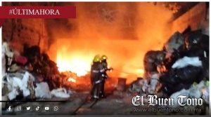 Se incendia bodega de residuos sólidos en Río Blanco