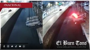 Camioneta se sale del camino y termina en el mar en Veracruz