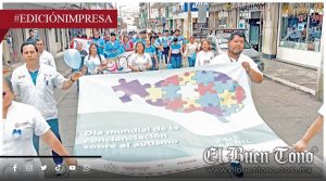 Caminata por autismo; participa comunidad del CAM