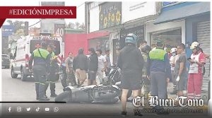 Choque entre motociclistas; a la altura de Nuevo Córdoba