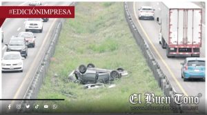 Choca y se vuela la barra; una persona lesionada