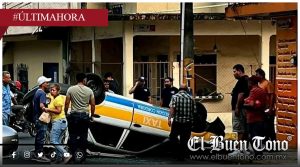 Taxi vuelca en avenida 10 y calle 8 de Córdoba; hay un lesi0nado