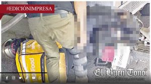 Arrollado por pipa de gas; repartidor de comida rápida